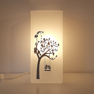 Lampe mit Spruch, Lampe, Tischlampe, Spruch, Deko, Wohnaccessoires, Geschenk, Die schönste Zeit... Bild 4