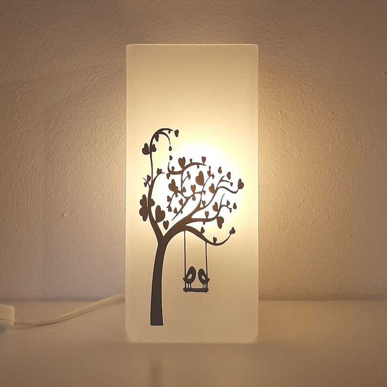 Lampe mit Spruch, Lampe, Tischlampe, Spruch, Deko, Wohnaccessoires, Geschenk, Die schönste Zeit... Bild 4