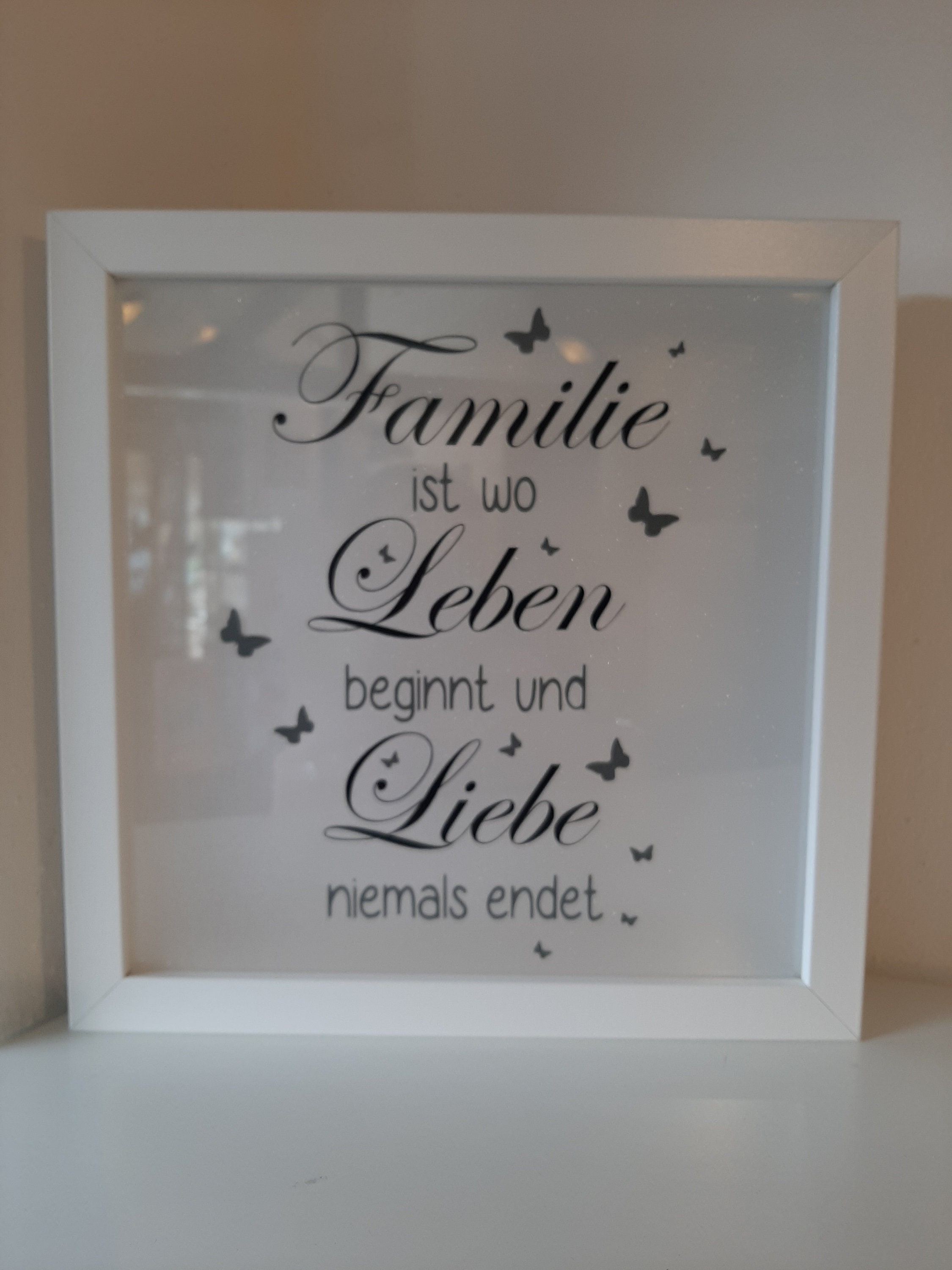 Beleuchteter Bilderrahmen Bilderrahmen mit Spruch Etsy