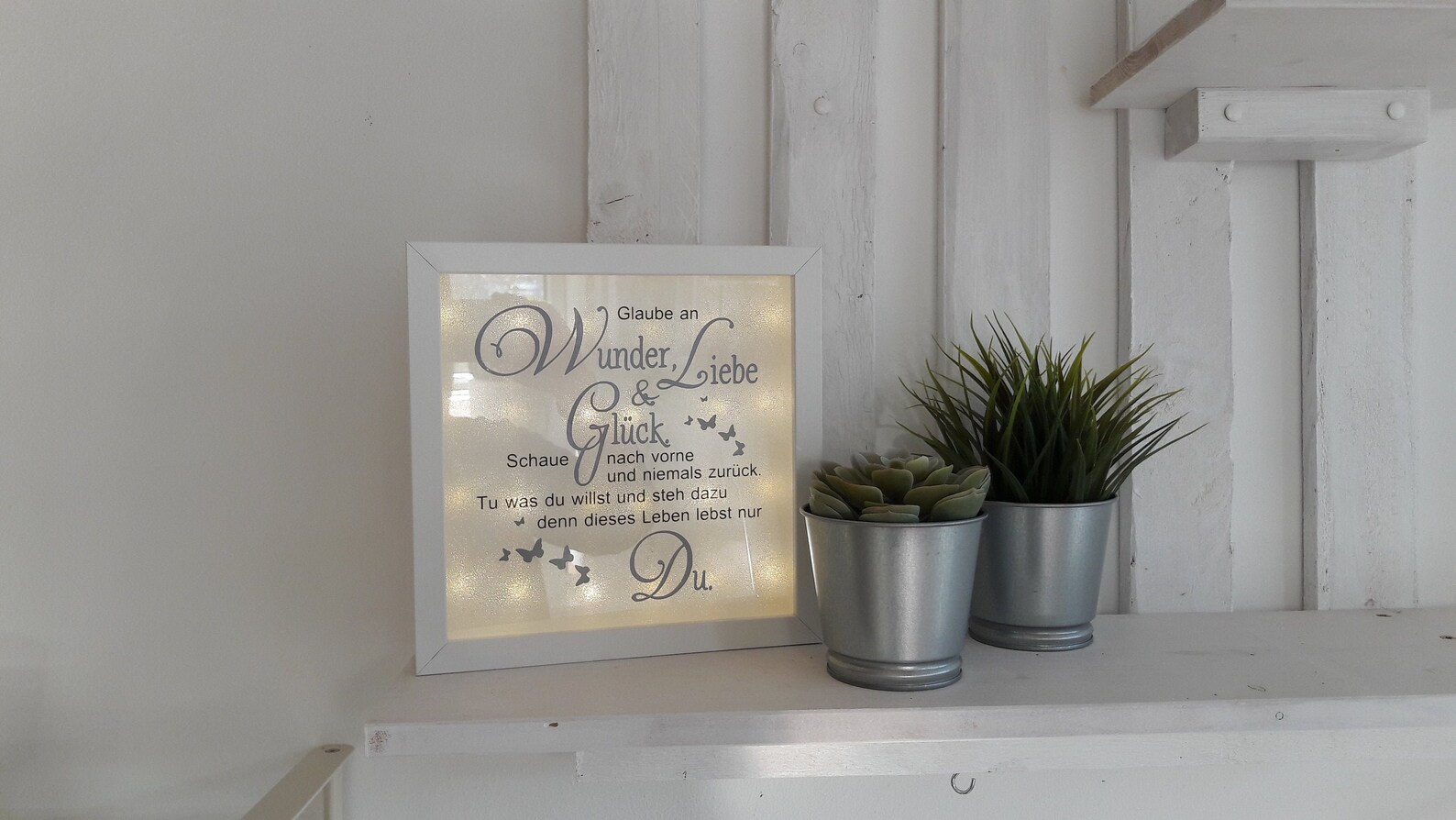 Beleuchteter Bilderrahmen Bilderrahmen mit Spruch Etsy