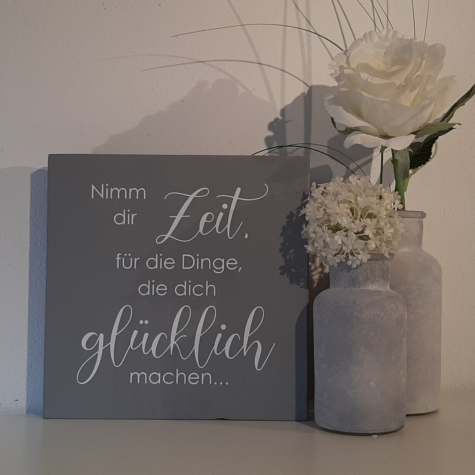 Holzschild mit Spruch Nimm dir Zeit... Deko Wanddeko Etsy
