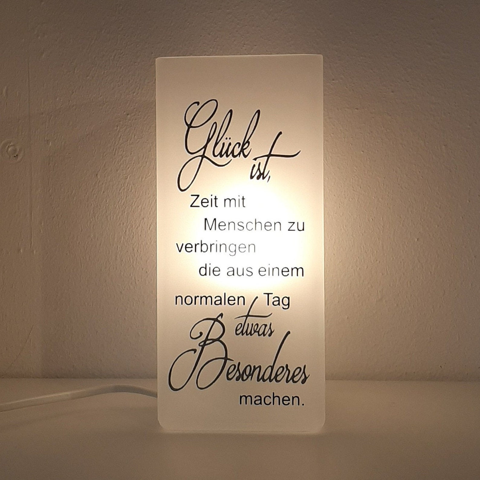 Lampe mit Spruch Lampe Tischlampe Spruch Deko Etsy.de