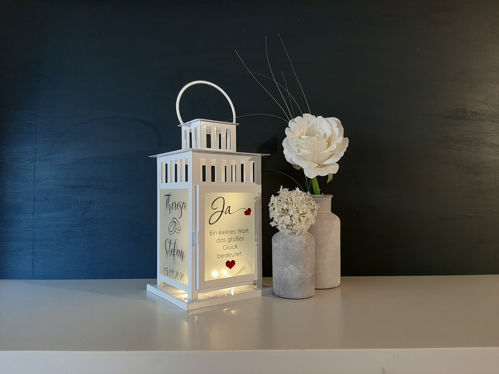 Laterne mit Spruch, Geschenk, Deko, Haustür, Wohnaccessoires
