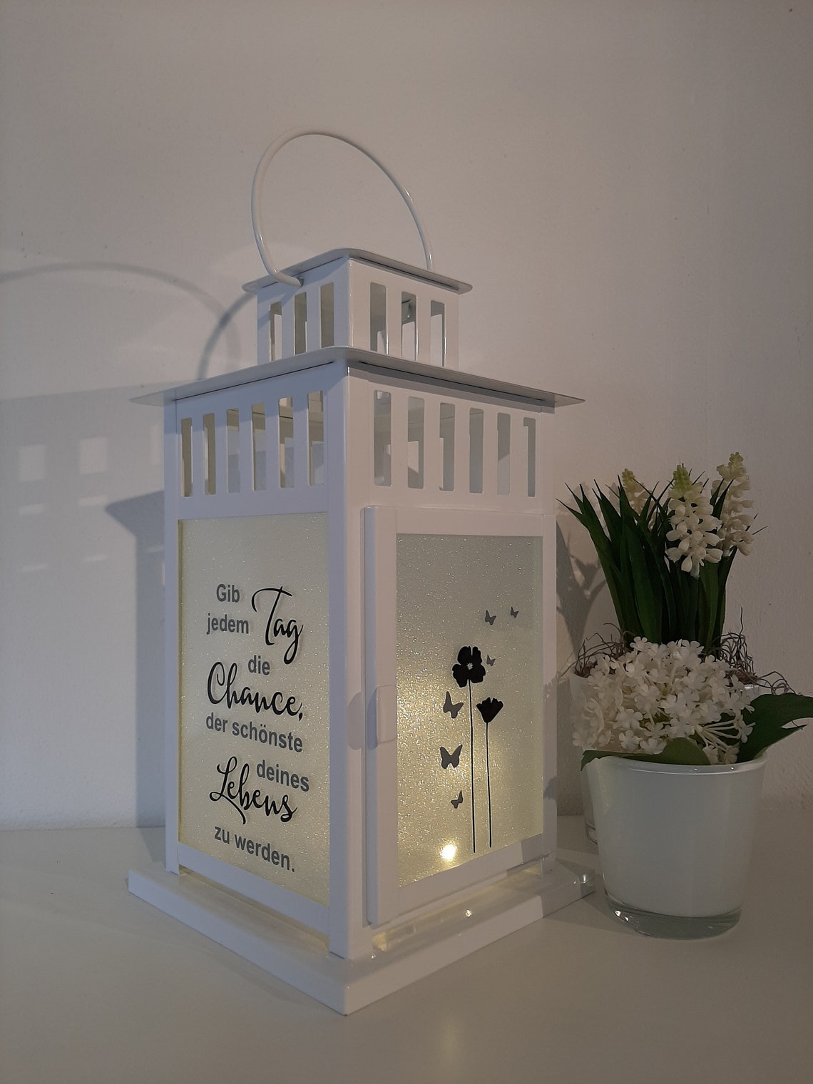 Laterne mit Spruch Geschenk Deko Haustür Wohnaccessoires Etsy