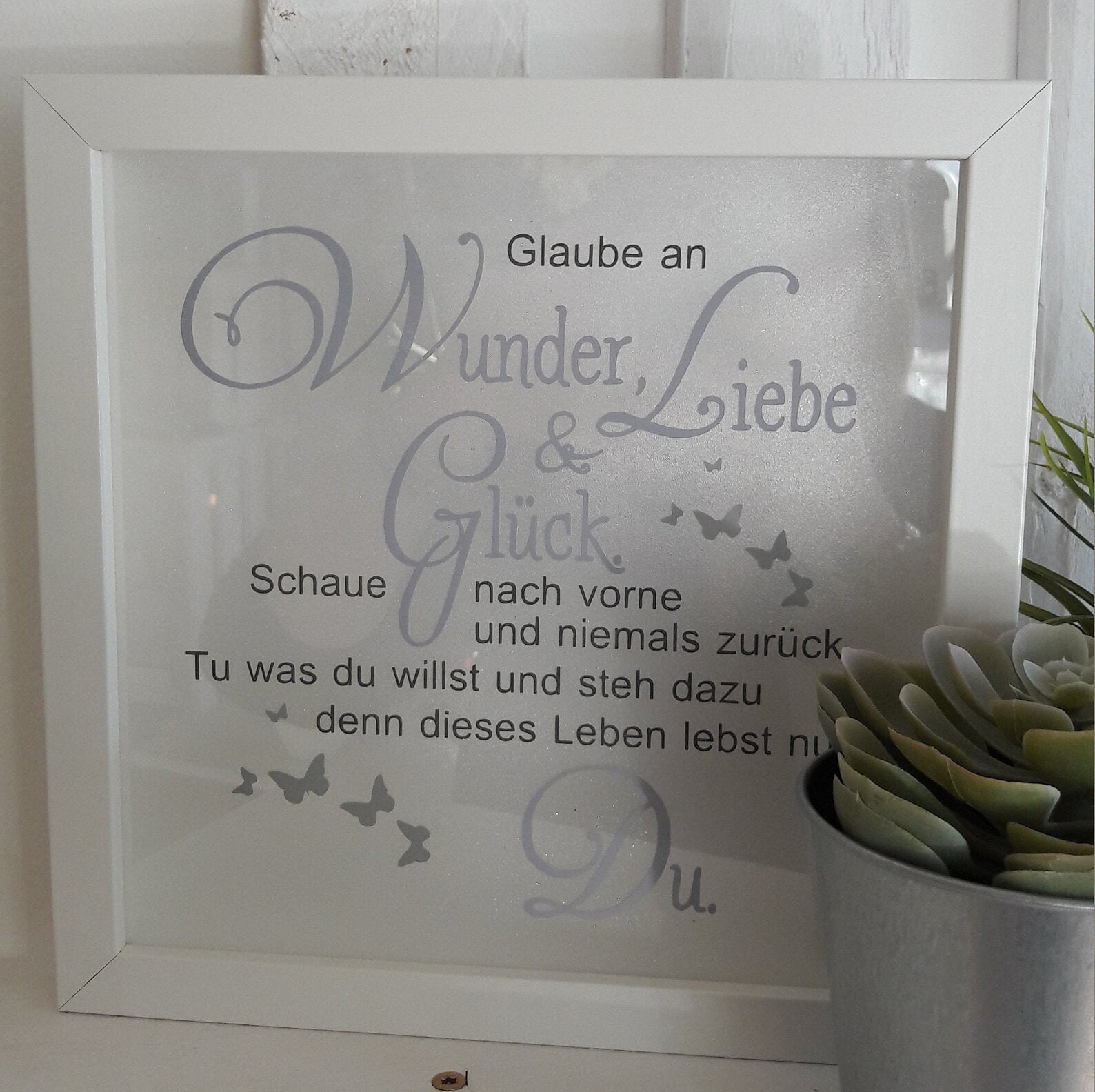 Beleuchteter Bilderrahmen Bilderrahmen mit Spruch Etsy