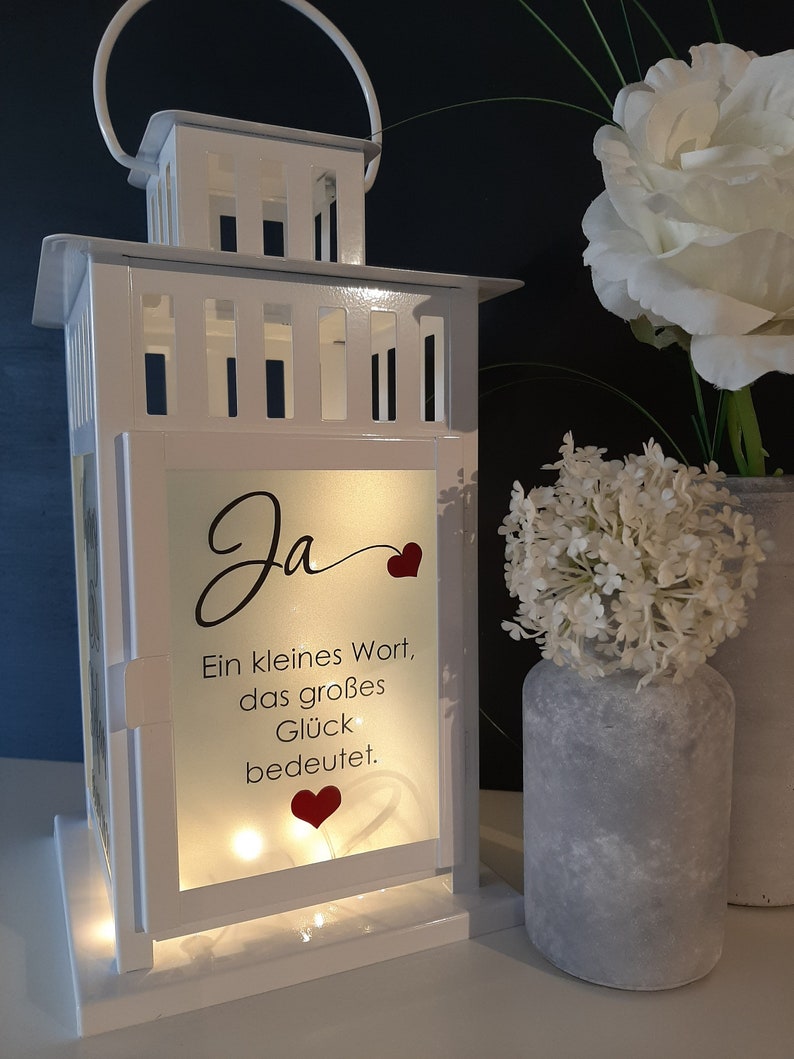 Laterne mit Spruch, Geschenk, Deko, Haustür, Wohnaccessoires, Gartendeko, Hochzeitsgeschenk, Personalisiertes Geschenk Bild 4