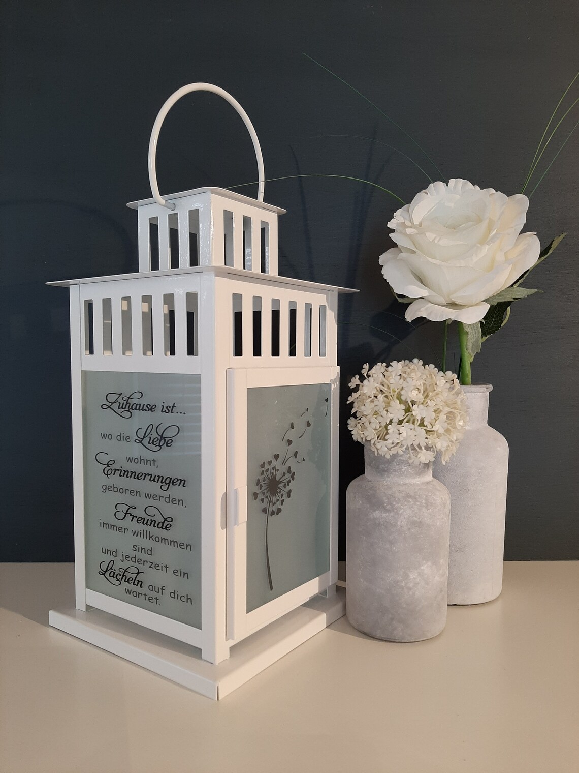 Laterne mit Spruch Geschenk Deko Haustür Wohnaccessoires Etsy