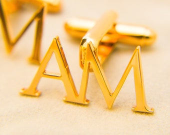 Personalisierte Name Manschettenknöpfe für Männer, Kundenspezifische Initialen Name Buchstabe Manschettenknöpfe, Edelstahl Anzug Hemd Manschettenknopf, Hochzeit Groomsmen Geschenk