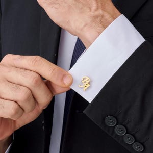 Personalized Name Cufflinks: Stainless Steel Groomsmen Gift