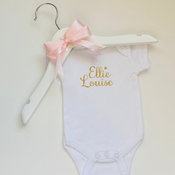 Premature Baby Vest, Personalised Tiny Baby Clothes, new baby, hospital set, gift, baby annoucement, new born