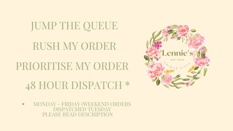Rush My Order Prioritise My Order Jump the Queue - Etsy UK