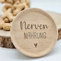 Storage jar with engraving "Nervennahrung" for teachers, educators, colleagues, coaches, parents - customizable - 3 sizes to choose from