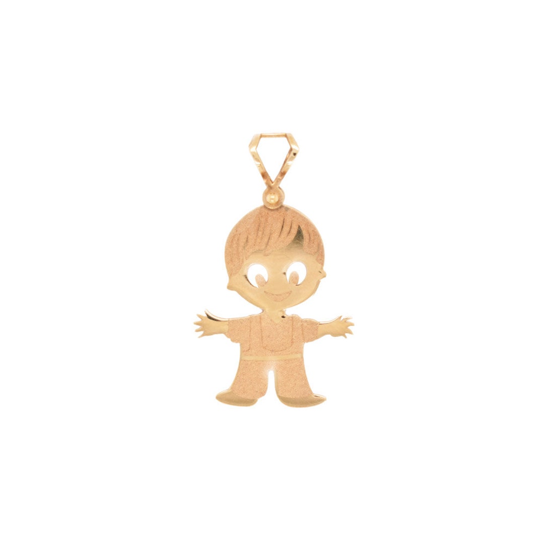 Gold Baby Boy Pendant 18K Gold Pendant Child Pendant New Etsy