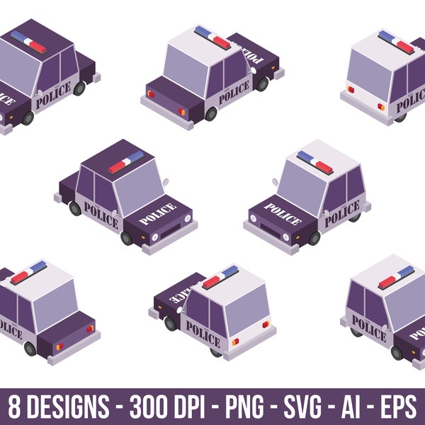 Police Car Clipart Etsy UK