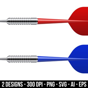 Dart pijlen clipart set. Digitale afbeeldingen of vectorafbeeldingen voor commercieel en persoonlijk gebruik.