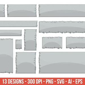 Concrete board in cartoon style clipart – clip art commercial use, vector graphics, digital images, instant download – CLP479