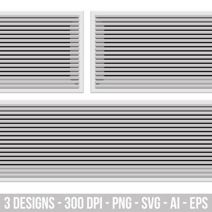 Bathroom ventilation grilles clipart set. Digital images or vector graphics for commercial and personal use.