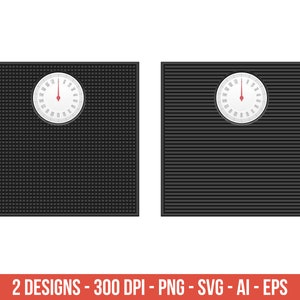 Bathroom weighing scale clipart, scale instrument – clip art commercial use, vector graphics, digital images, instant download – CLP23