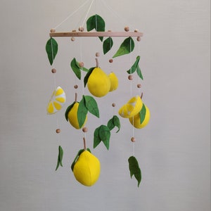 Baby mobile lemon baby mobile / Nursery mobile lemon/ Baby crib mobile /Gift for future mother, hanging mobile, baby shower gift