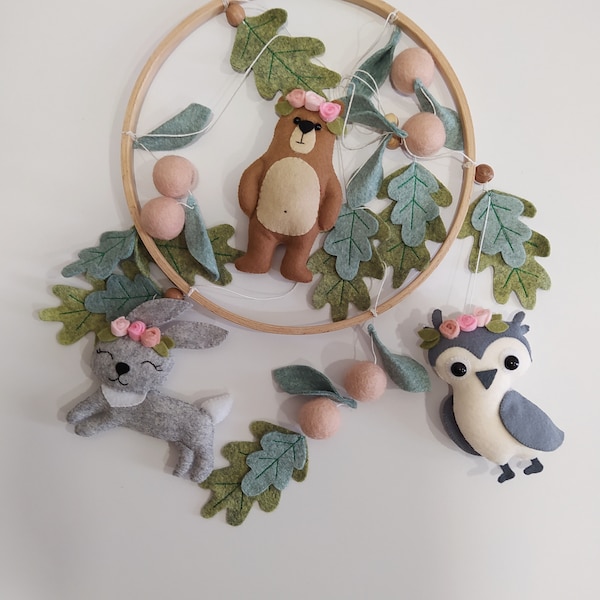 Woodland Mobile for Nursery Etsy