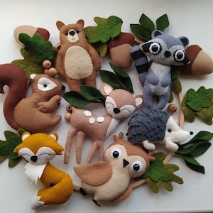 Baby mobile Woodland baby mobile / Nursery mobile woodland/ Baby crib mobile /Gift for future mother, hanging mobile, baby shower gift
