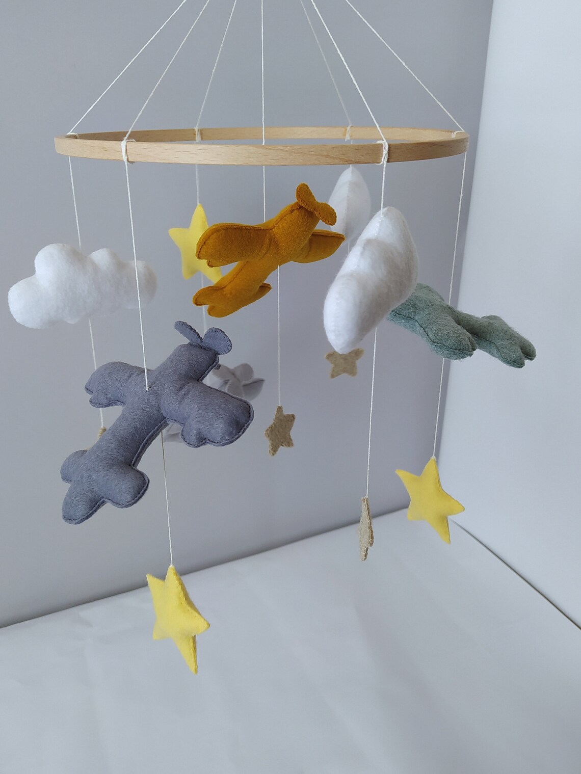 Airplane Baby Mobile Nursery Baby Crib Mobile Hanging Mobile Etsy