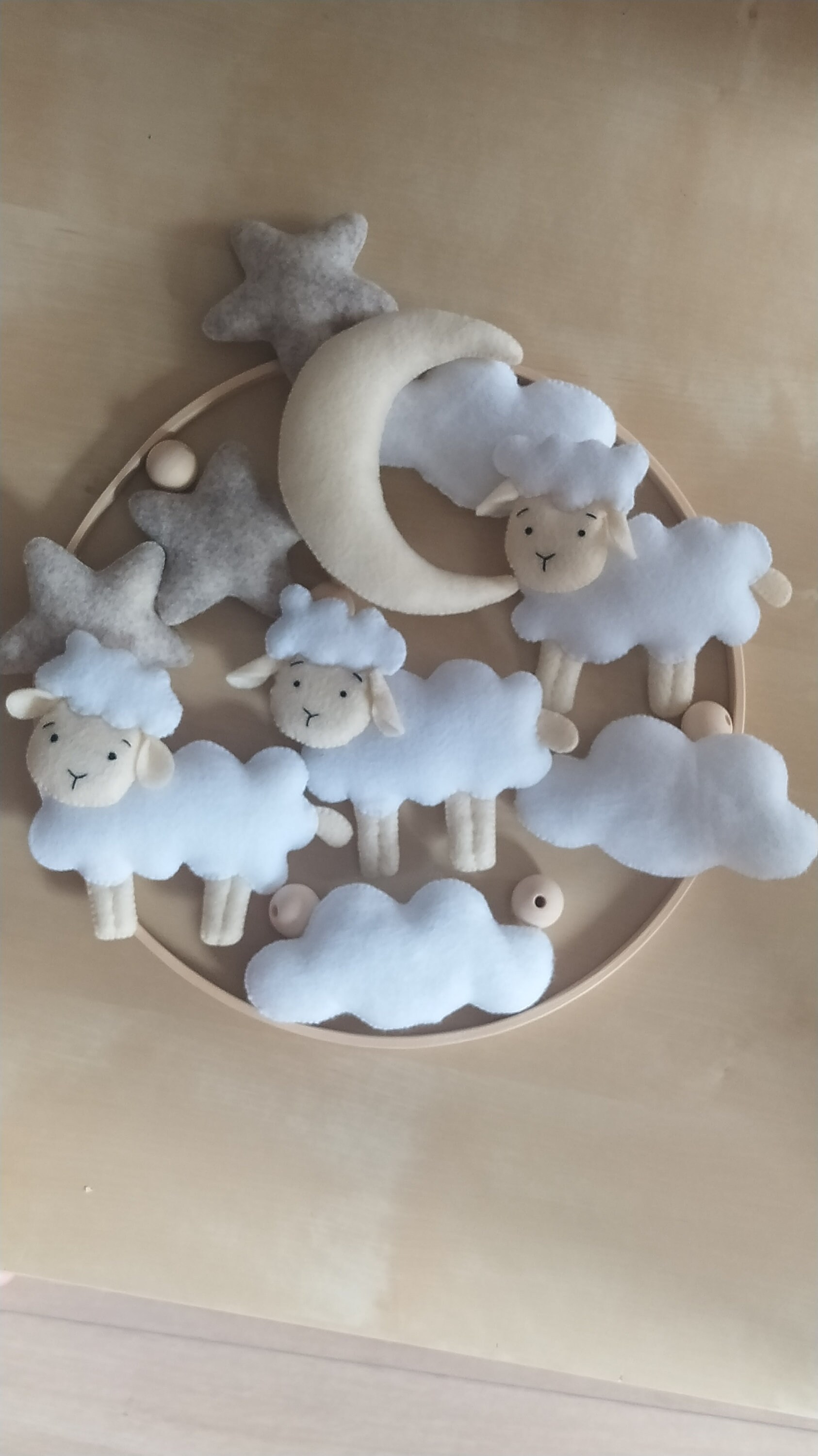 Sheep Baby Mobile Sheep Nursery Mobile Animal Mobile Baby Etsy