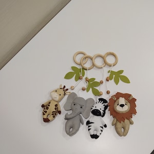 Safari-Gymnastikraum/Babyspielzeug Turnbeutel/Baby-Fitnessraum Hängespielzeug/Baby-Fitnessstudio Afrika/Babyparty-Geschenk/Afrika-Tiere