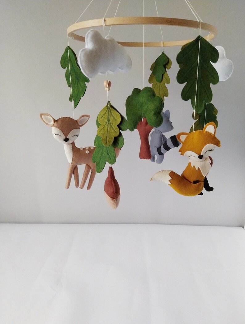Baby Mobile Woodland Baby Mobile / Nursery Mobile Woodland/ Etsy