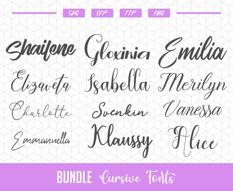 Download Cursive fonts for Cricut Fonts svg bundle Silhouette ...