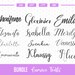 Cursive Font Svg Cursive Font Cricut Font Svg Bundle Silhouette Cursive ...