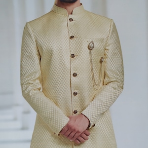 Groom Wedding Indowestern Sherwani Latest Ethnic Indian Designer Suit