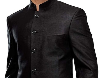 jodhpuri blazer black