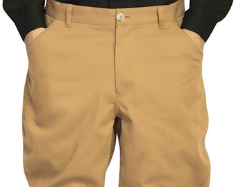 Mens/Women Vintage Equestrian Jodhpurs Pants Camel Cotton Jodhpuri Breeches Baggy Pant
