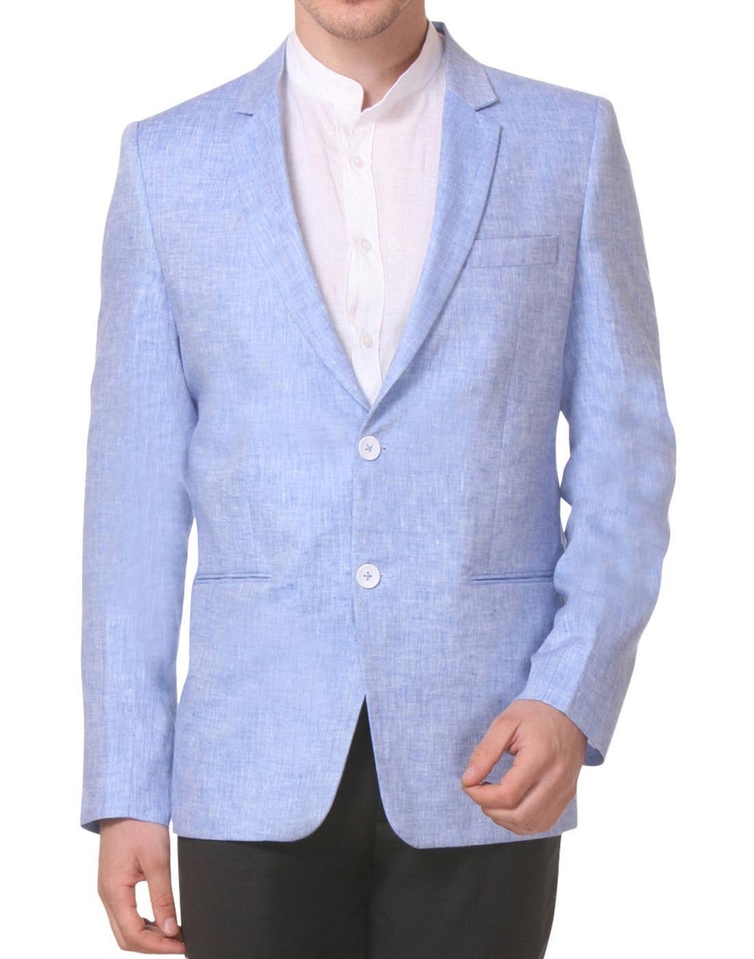 Baby blue deals blazer mens
