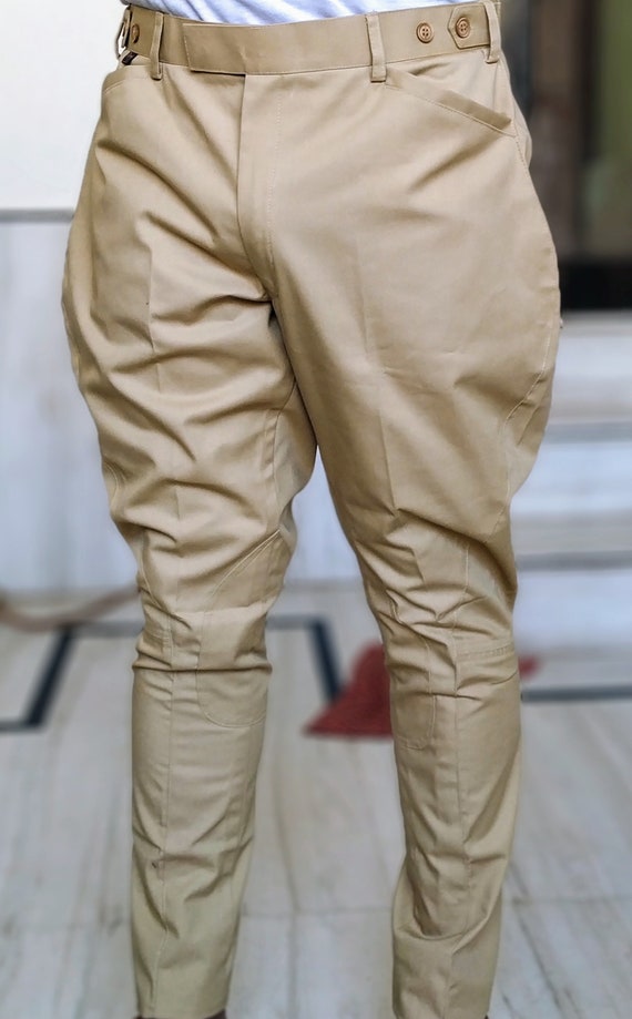 Men/women Equestrian Breeches Riding Jodhpuri Cotton Pants Khaki Breeches  Jodhpurs Indian Breeches Pants -  Canada