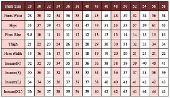 Regular Fit Mens Pant Size 32 To Women's Female Men's To