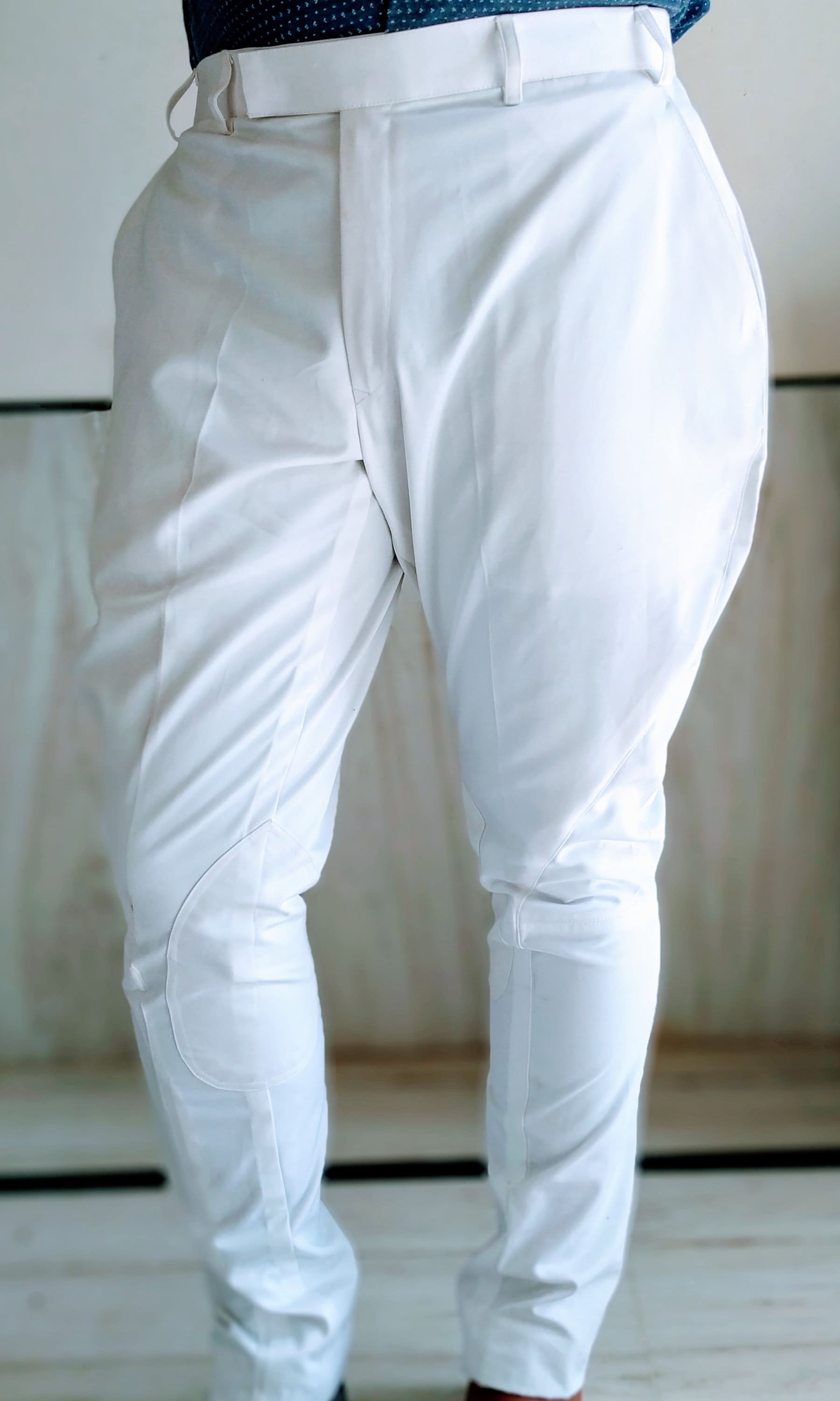 Buy Breakthrough® Jodhpur Breeches with Contrasting KNEEPATCH for Men |  Fashion Wear Balloon Pants, Semi Formal and Casual Trousers (Cream Breeches  with Black Knee Patch-36) at Amazon.in