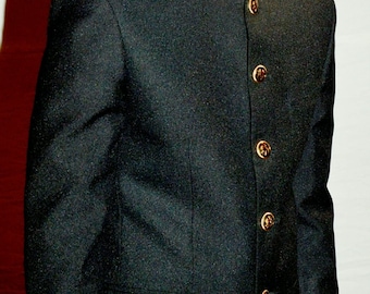 Traditional Black Mens Wedding Jodhpuri Suit