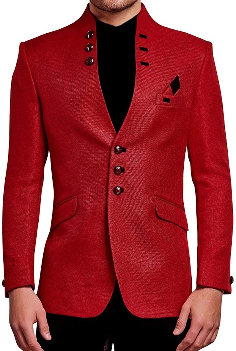 Mens Red Designer Blazer