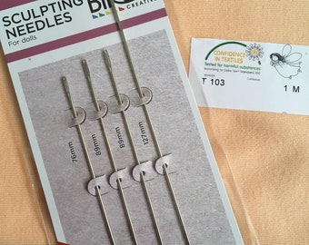 Doll Making Needles - Needle Sculpting  » Birch- 4Pc /pack
