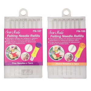 Felting Needles, Pack of 7 Needles - Heavy and Fine