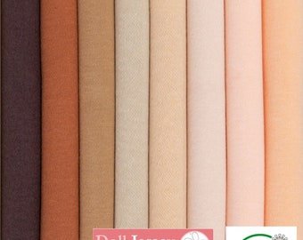 Waldorf doll skin jersey knit fabric - De Witte Engel, 80 cm wide