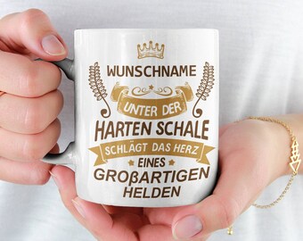 Geschenk Vater Opa Onkel Stiefpapa PERSONALISIERBAR Bonus Papa Mann Vatertag Geburtstag Tasse Kaffeebecher Geschenkidee Wunschname