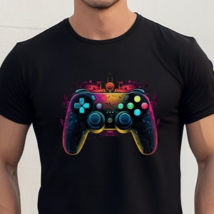 Gaming Controller T Shirt Gamer Video Game Controller Console Play Gaming