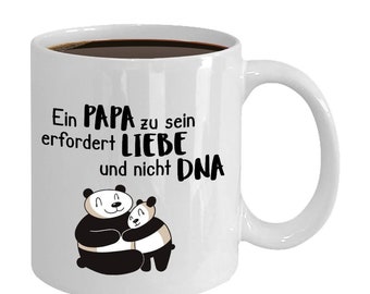 Stiefpapa Geschenk, Ein Papa sein erfordert Liebe, Bonus Papa Tasse, Geburtstag Vatertag