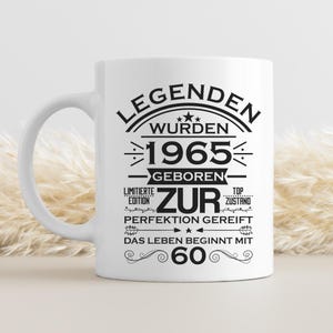Gift 60th Birthday Legends were born in 1965 Man Woman Joke Item Cup Coffee Mug Gift Idea