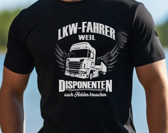 LKW Fahrer T Shirt Geschenk für Trucker Fernfahrer Herren Mann