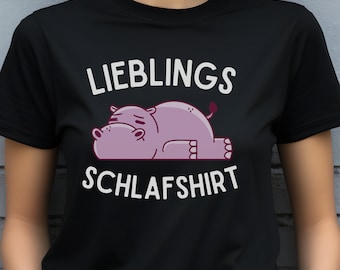 Favorite Sleep Shirt - Women's Pajama Hippo Hippo T-Shirt Unisex Alternative Pajama Nightgown