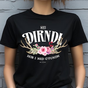 Traditional shirt for women, Dirndl T-shirt traditional costumes - suitable for Oktoberfest